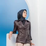 ALIVA A Coat Kulit Wanita Premium - Jaket Kulit Wanita - Fashion Kulit Bogor - Leather Woman JAcket