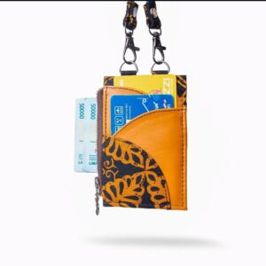 ID Card AMARILIS - Nametag Holder kulit - Kulit Batik Premium - Fashion Kulit Bogor