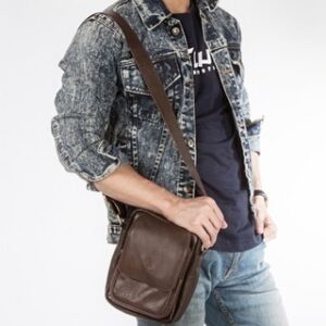 CYLNE Tas Slempang Pria Kulit - Men's leather Slingbag Genuine Leather Kulit Asli - Leather Fashion Bogor