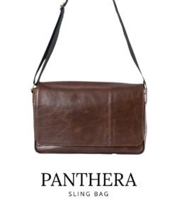 PANTHERA Tas Messenger Kulit - Tas Slempang Kulit - Fashion Kulit Bogor