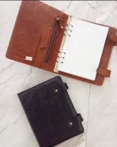 WISARGA Binder Notebook Kulit Asli -ukuran A5 - Fashion Kulit Bogor