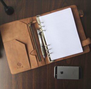 WISARGA Binder Notebook Kulit Asli -ukuran A5 - Fashion Kulit Bogor